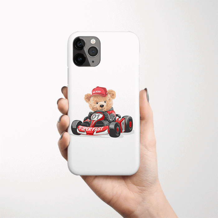 قاب موبایل طرح پسرانه خرس قاب سه بعدی